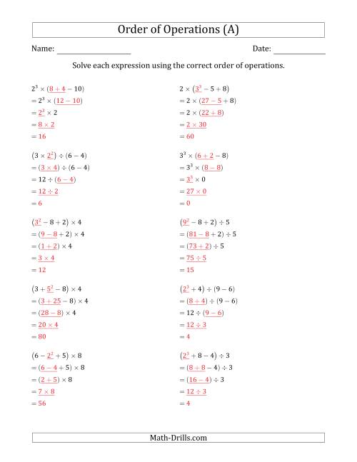 Whole Number Operations Worksheet
