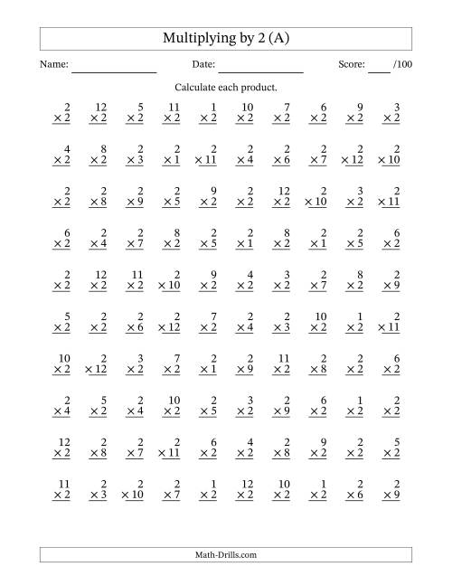 Multiplication Table Worksheet  Download Free Printables For Kids