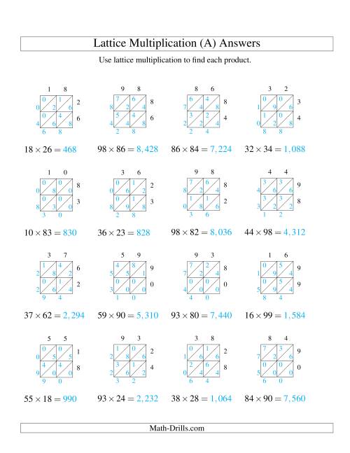 lattice-multiplication-worksheets