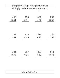 3-Digit by 2-Digit Multiplication (SI Version)