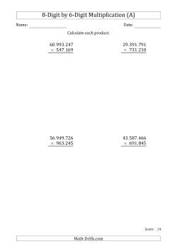 Multiplying 8-Digit by 6-Digit Numbers with Period-Separated Thousands