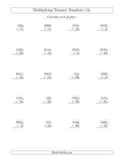 Multiplying Ternary Numbers (Base 3)