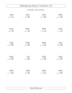 Multiplying Senary Numbers (Base 6)