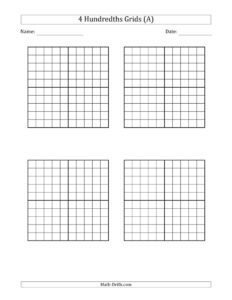 Place Value Charts and Hundredth and Thousandths Grids – Math-Drills ...