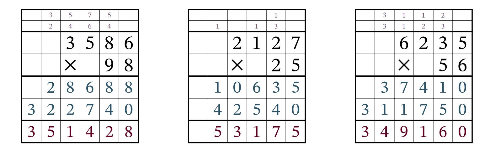 long multiplication with grid support example answer key questions