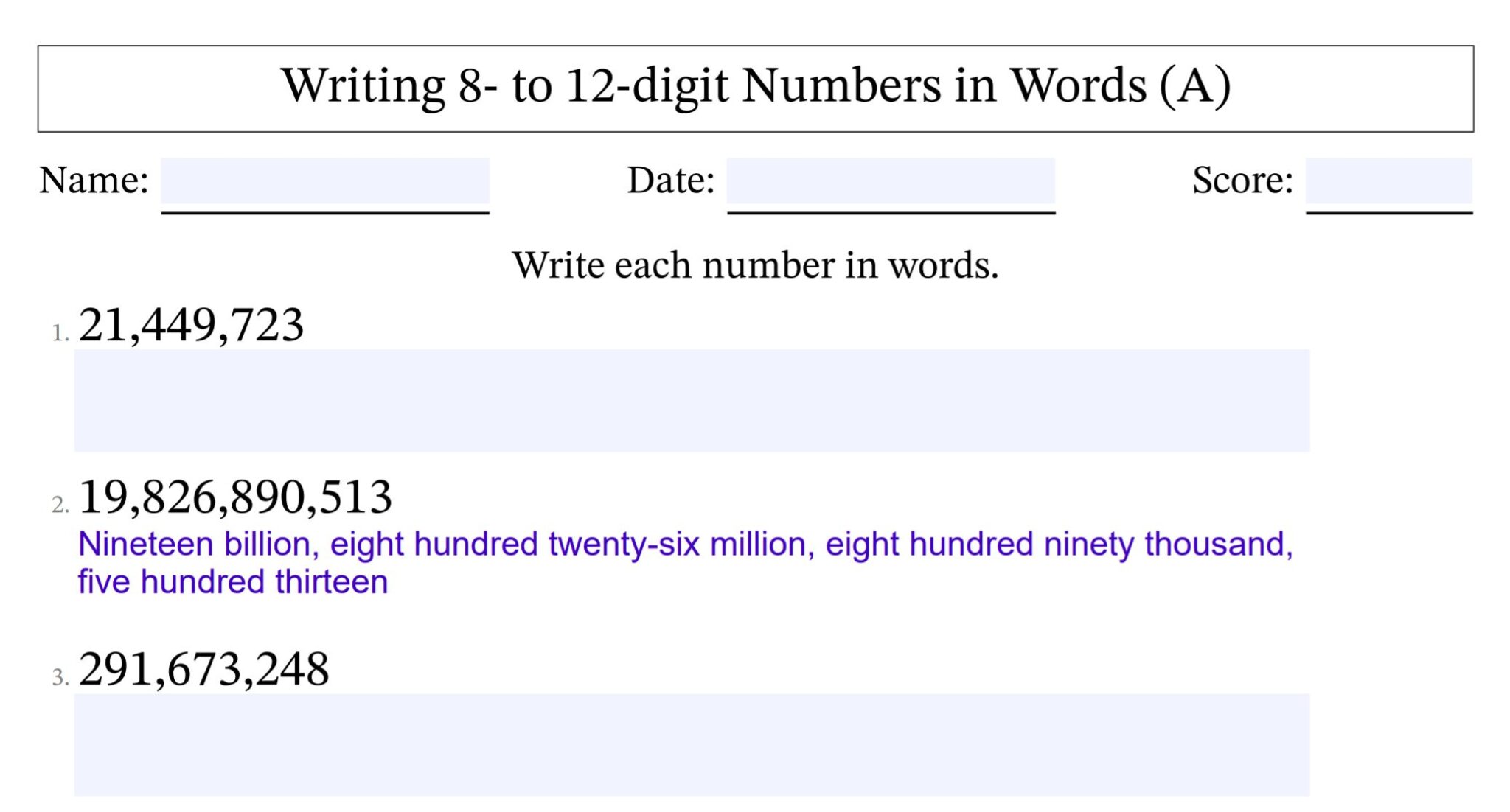 write numbers in words in essays