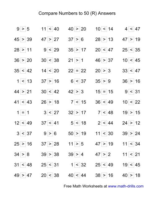 Comparing Numbers (R)