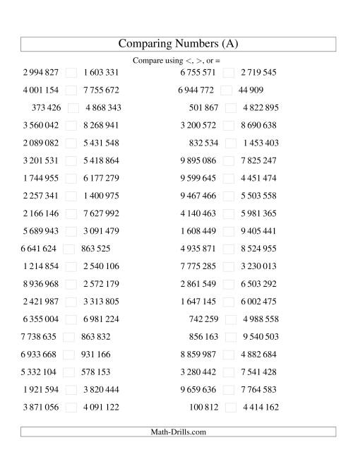 Comparing Numbers To 10 000 U S Version A Place Value Activities 