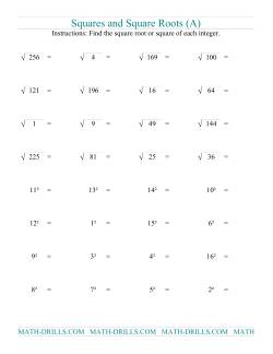 Squares and Square Roots