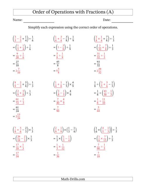 order-of-operations-with-positive-fractions-and-no-exponents-three-steps-all