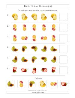 Fruits Picture Patterns with Rotation Attribute Only