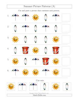 Summer Picture Patterns with Shape Attribute Only