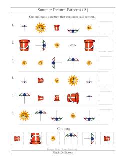 Summer Picture Patterns with Shape, Size and Rotation Attributes