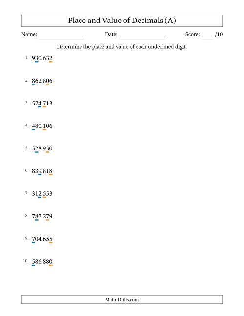 Decimal Place Value Worksheets Place Value Rounding Worksheets For Grade 5 K5 Learning Angie