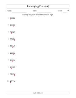 place value worksheets