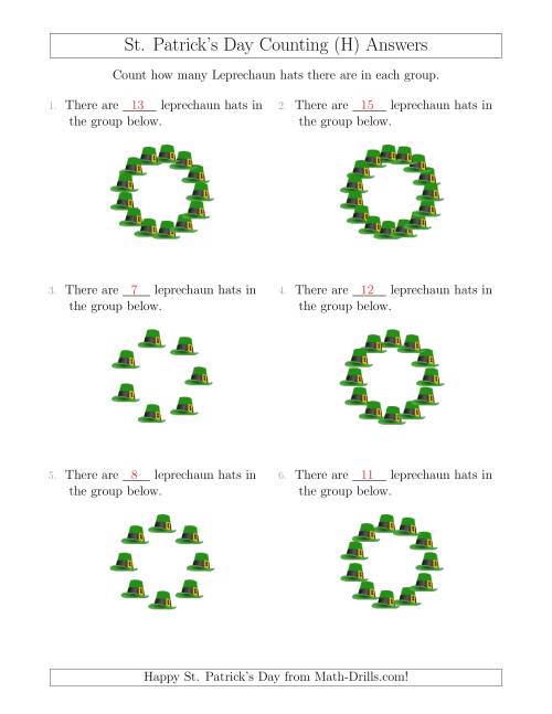 The Counting Leprechaun Hats in Circular Arrangements (H) Math Worksheet Page 2