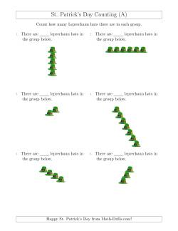 Counting Leprechaun Hats in Linear Arrangements