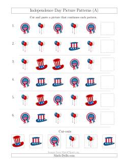 Independence Day Picture Patterns with Shape Attribute Only