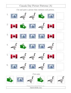 Canada Day Picture Patterns with Shape Attribute Only