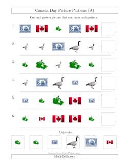 Canada Day Picture Patterns with Shape and Size Attributes