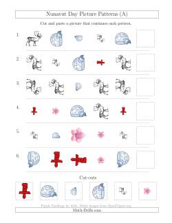 Nunavut Day Picture Patterns with Shape, Size and Rotation Attributes