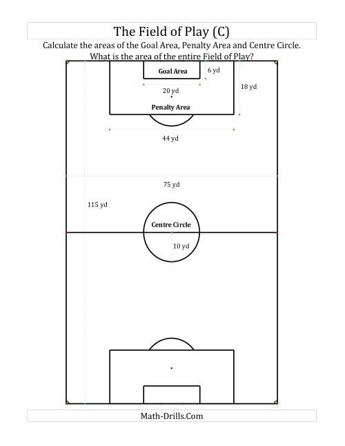 The World Cup Math -- The Field of Play Math Worksheet