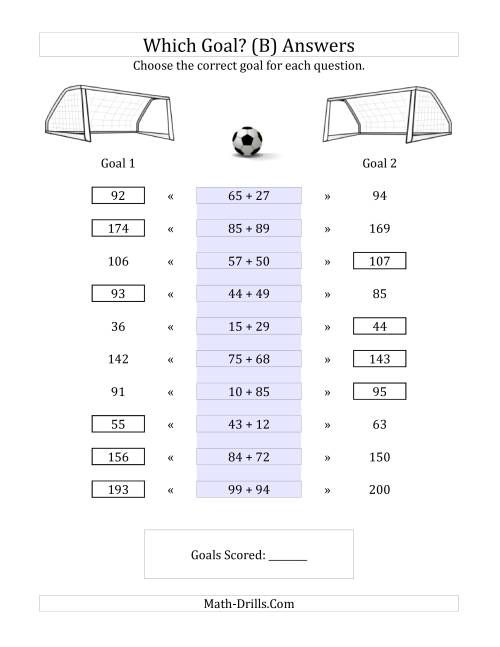 The World Cup Math -- Which Goal? Math Worksheet Page 2