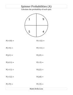 4 Section Spinner Probabilities