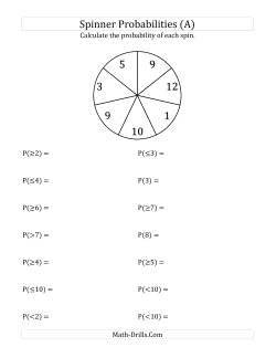 7 Section Spinner Probabilities