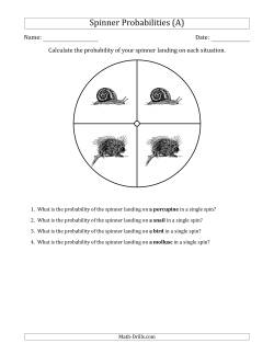 Non-Numerical Spinners with Pictures (4 Sections)