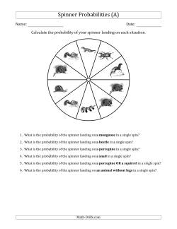 Non-Numerical Spinners with Pictures (10 Sections)