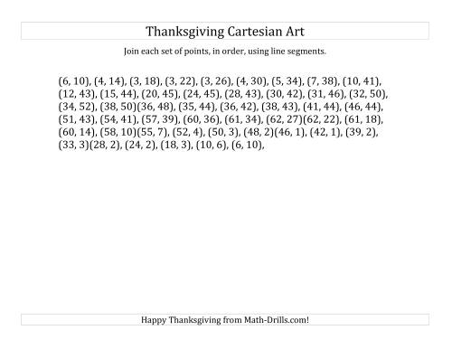 The Cartesian Art Thanksgiving Pumpkin (B) Math Worksheet Page 2