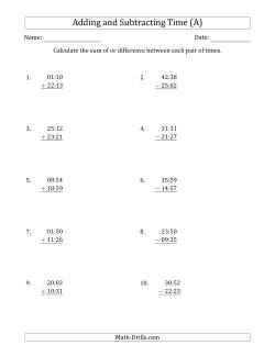 maths time problem solving worksheets
