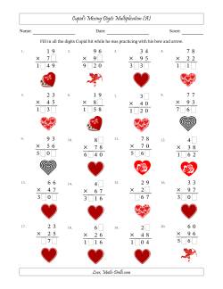 Cupid's Missing Digits Multiplication (Harder Version)